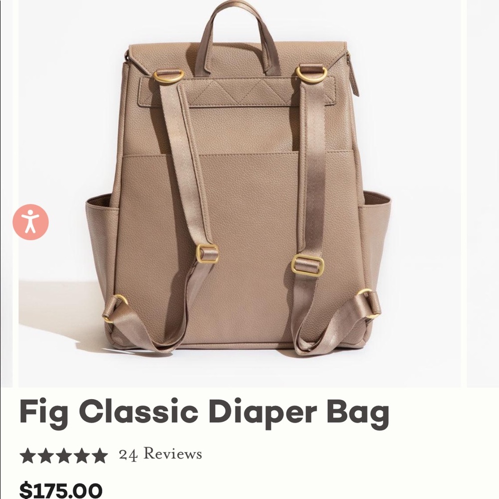 Freshly Picked Diaper Bag Backpack in Fig (Mauve/Pink)